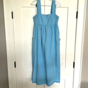 Light blue Madewell midi dress